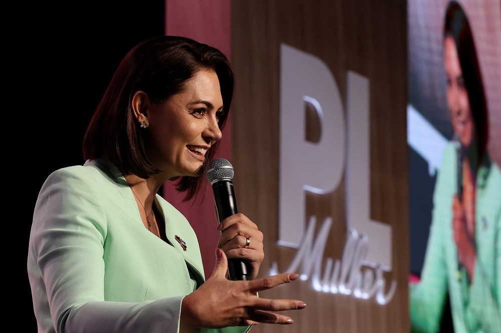 ‘Não quero ser presidente, quero ser primeira-dama’, diz Michelle Bolsonaro