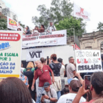 Manifestação em SP pede fim da escala 6×1 e ações contra o feminicídio